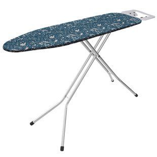 Дошка для прасування Casa Si Ben 110x30 Silver with White/Blue Plants (CS98090G323) купити в Україні