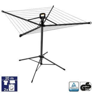 Сушарка для білизни підлогова Casa Si Pop-Up Rotary 20m Anthracite (CS92039B) купити в Україні